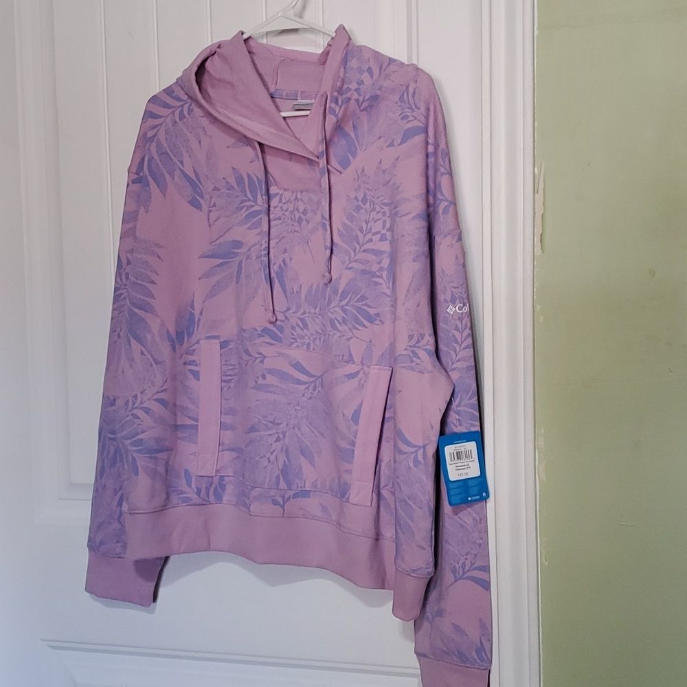 COLUMBIA WOMEM'S 2X SLACK WATER FRENCH TERRY HOODIE - Picture 2 of 5